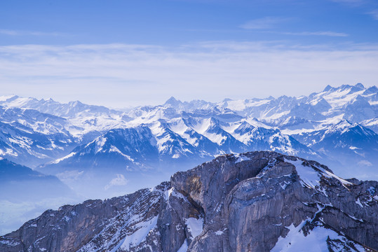 阿尔卑斯雪峰