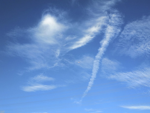 蓝色天空飞机