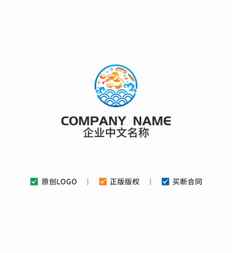 海鲜logo标志