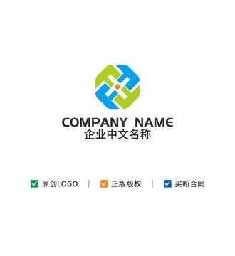 字母F金融回收logo标志