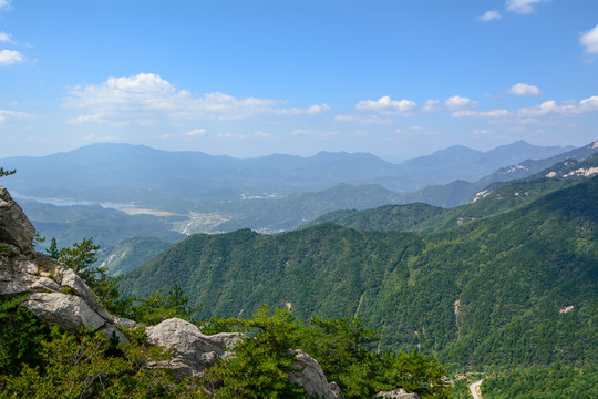 湖北天堂寨国家地质公园夏日风光