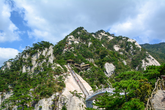 湖北天堂寨国家地质公园夏日风光