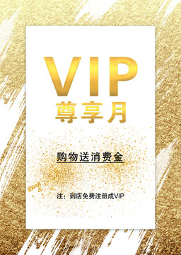 VIP海报促销水牌宣传海报设计