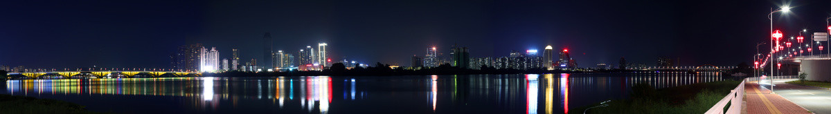 全景东江高清剔透商用夜景