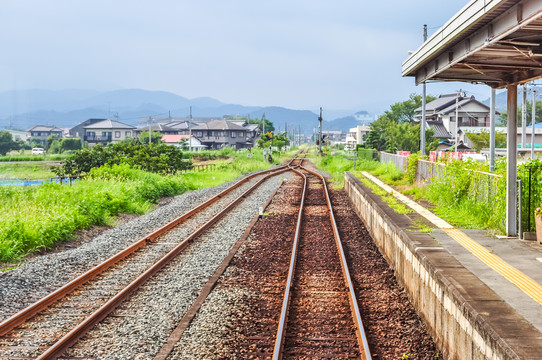 日本乡间的铁路