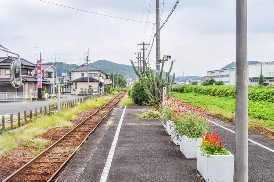 日本乡间的铁路