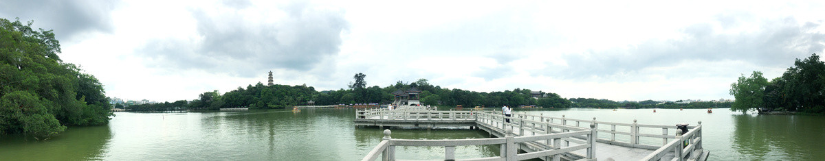 平湖九曲桥西湖主景区