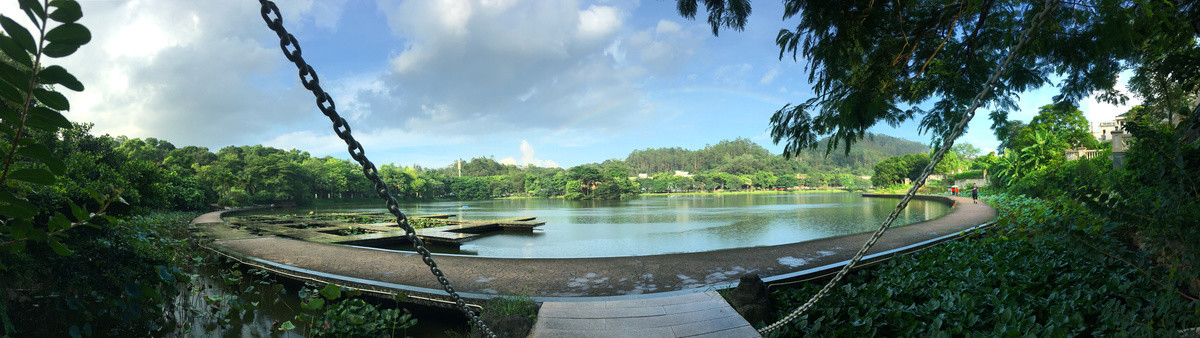 山水绿色房地产小区全景