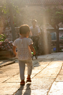 小洲村石板路