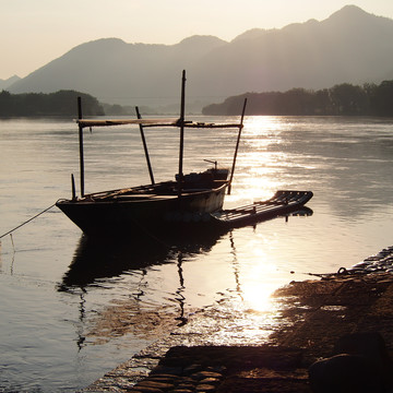 浙江丽水瓯江风光