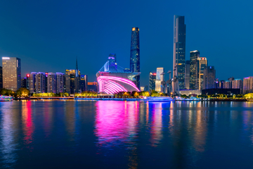 广州海心沙夜景