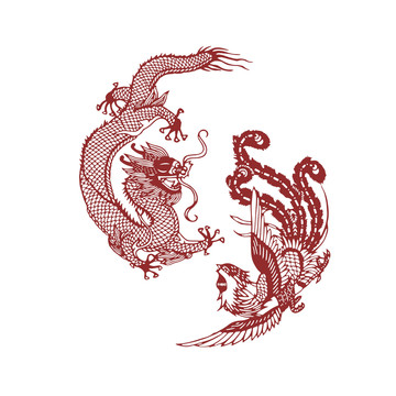 傳統(tǒng)龍鳳紋樣