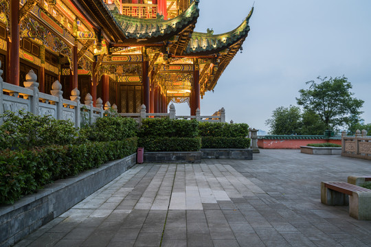 重庆鸿恩寺公园夜景