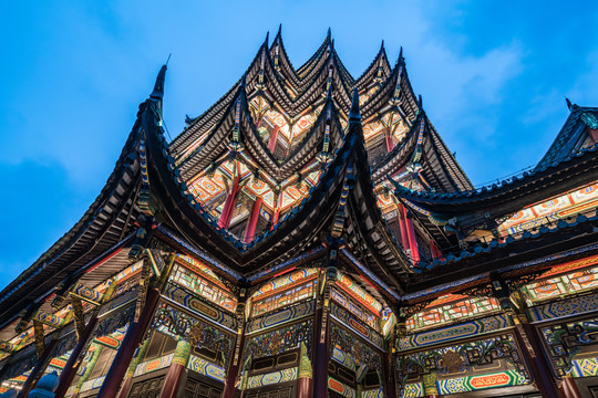 重庆鸿恩寺公园夜景