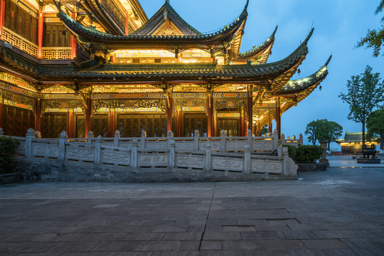 重庆鸿恩寺公园夜景