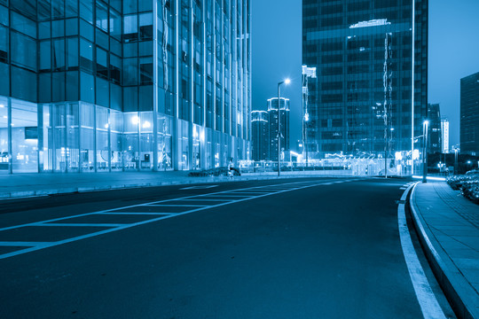 城市道路夜景