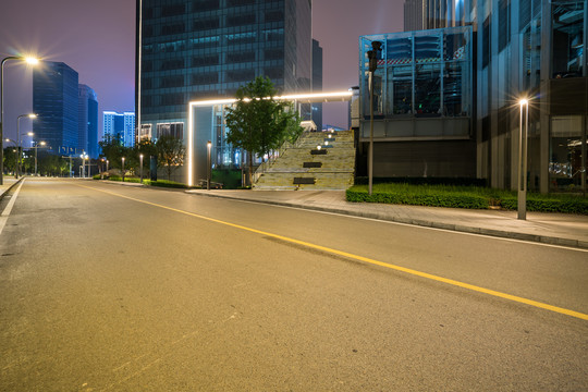 城市道路夜景