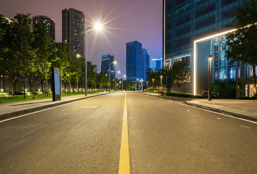 城市道路夜景