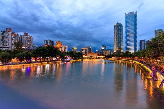 成都安顺廊桥夜景