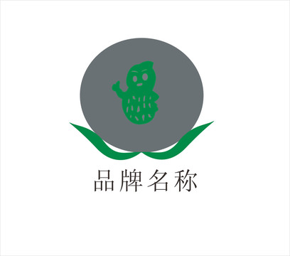 农产品花生logo标志标识