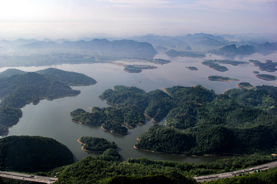 红枫湖航拍