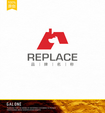 寵物店logo寵物房子logo