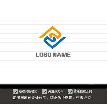 PS字母logo