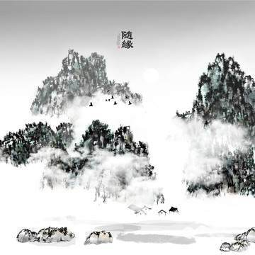 線條紋理飾畫