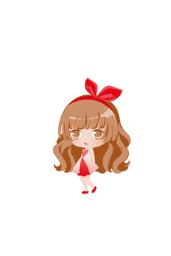 兔耳朵發(fā)夾女孩可愛