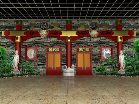 中式門(mén)頭
