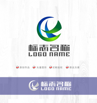 XG字母标志地球环保logo