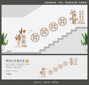 社區(qū)樓梯文化墻