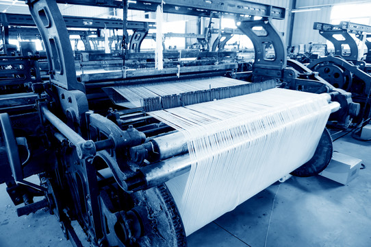 纺织厂织机