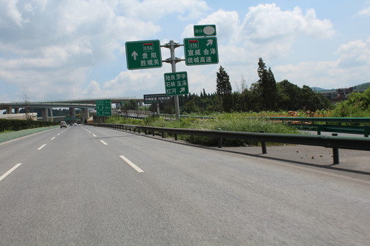 高速公路岔口