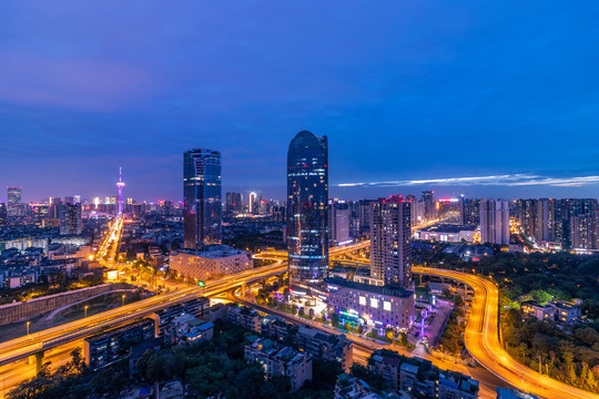 成都电视塔夜景