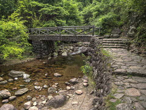 浙江衢州药王山石板桥