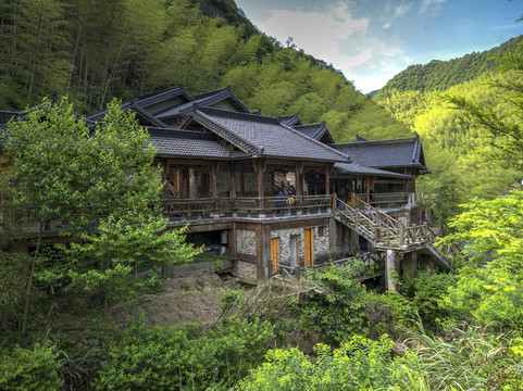 浙江衢州药王山古建筑民居