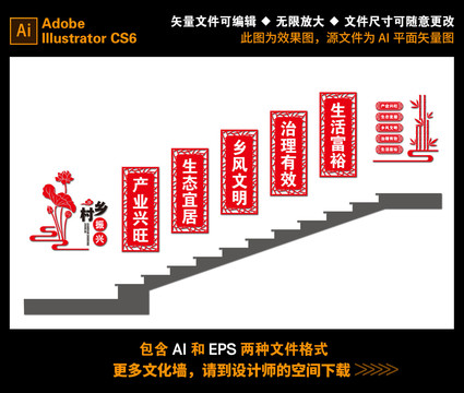 樓梯文化墻