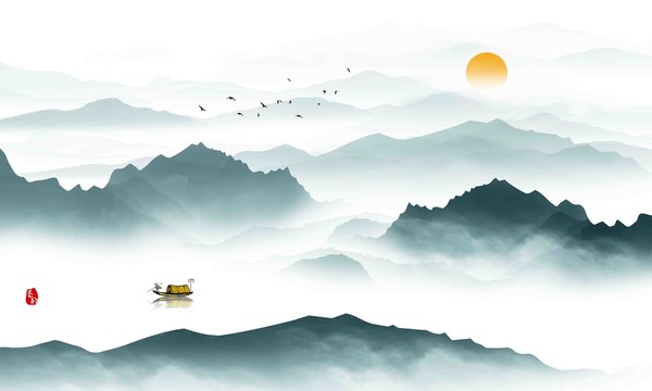 山水畫裝飾畫
