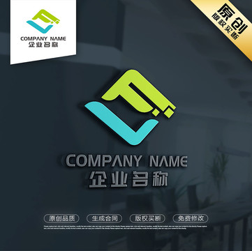 LF字母LOGO设计