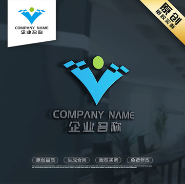 V字母LOGO设计