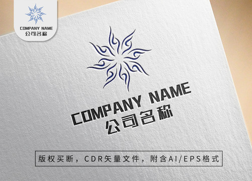 唯美花瓣logo气质女性标志