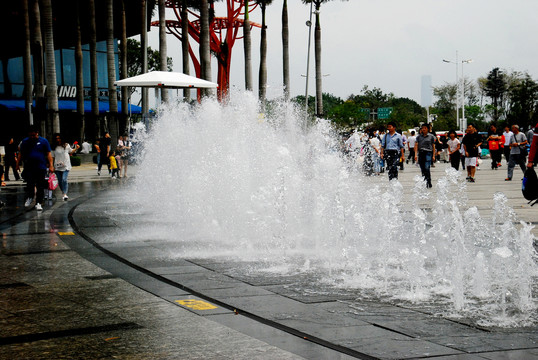 深圳欢乐海岸广场喷泉
