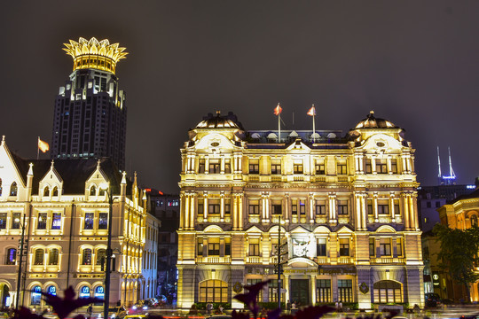 万国建筑群夜景