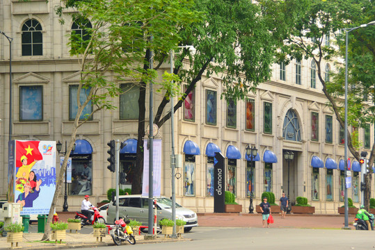 越南胡志明市街道街景