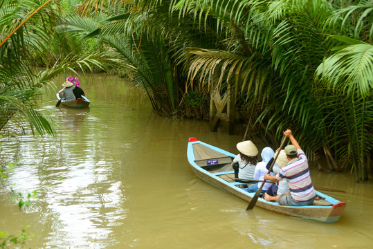 越南九龙江风景区水上游