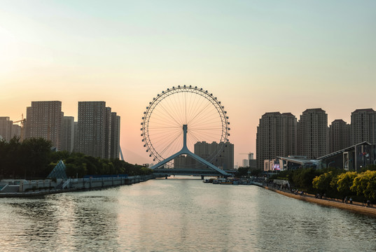 天津之眼海河夜色