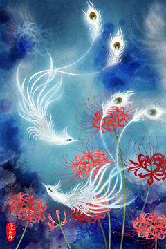 彼岸花插畫