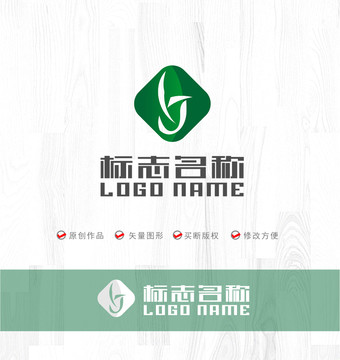 YJ字母JY标志飞鸟logo