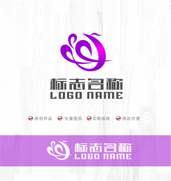 凤凰标志吉祥鸟logo